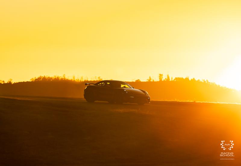 Driving into the sunset